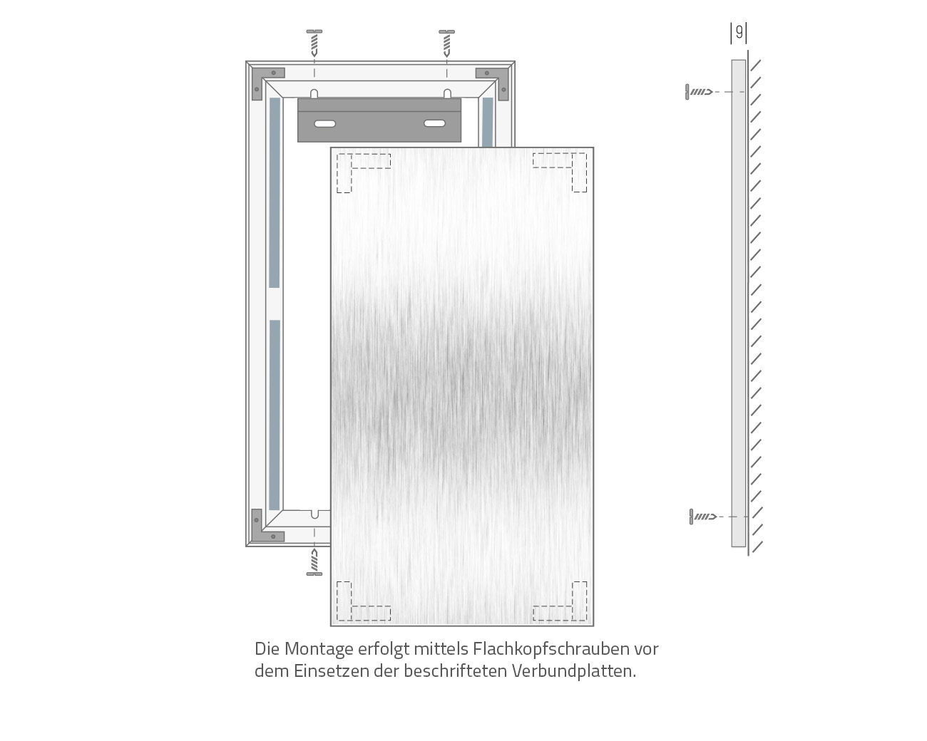 Wandschild F01 FIX